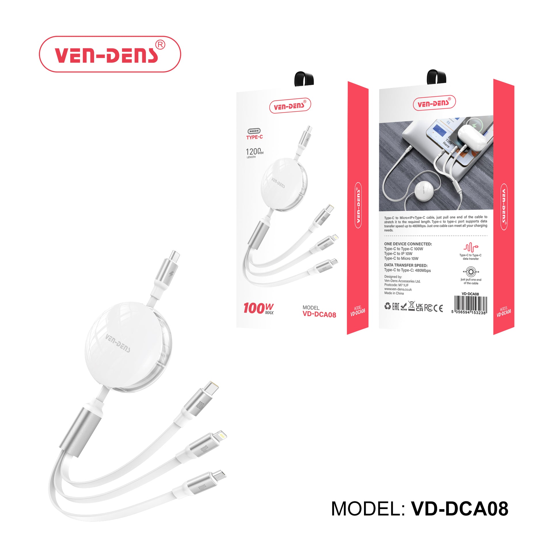 100W - Max Type-C Cable 1200mm