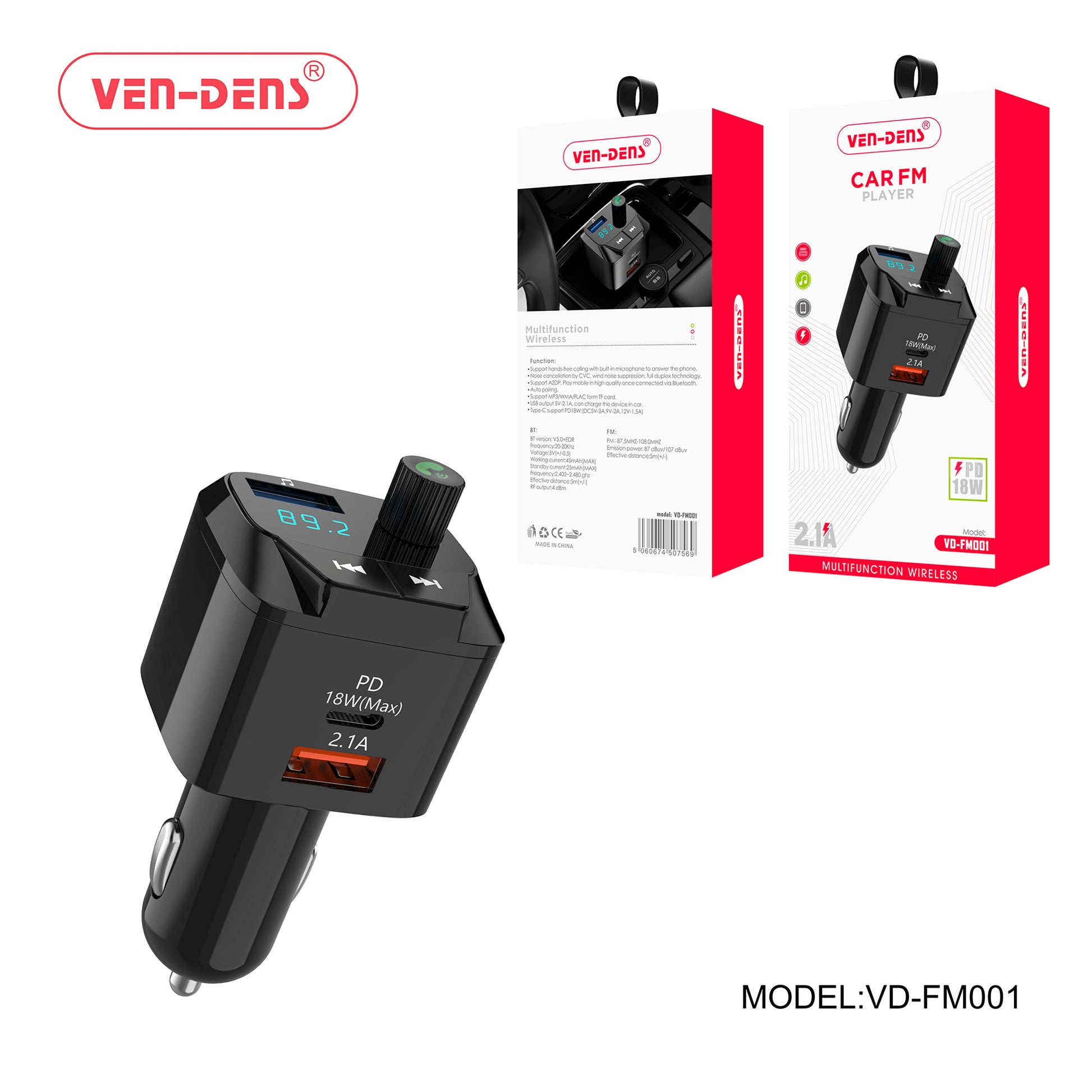 2.1A-Car FM Player