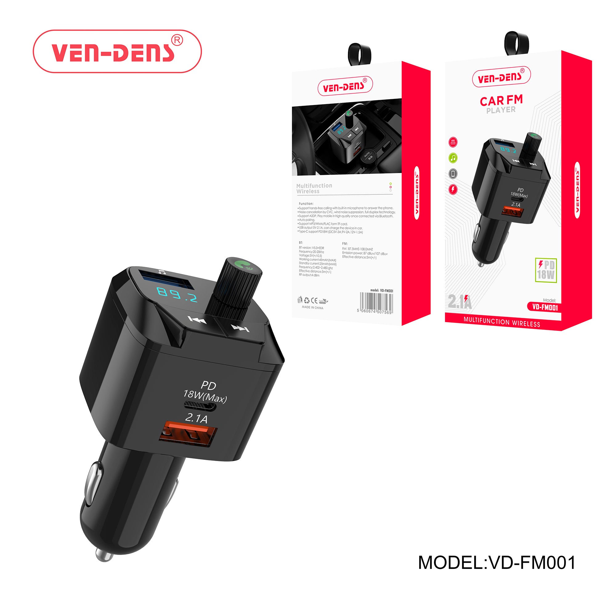2.1A-Car FM Player