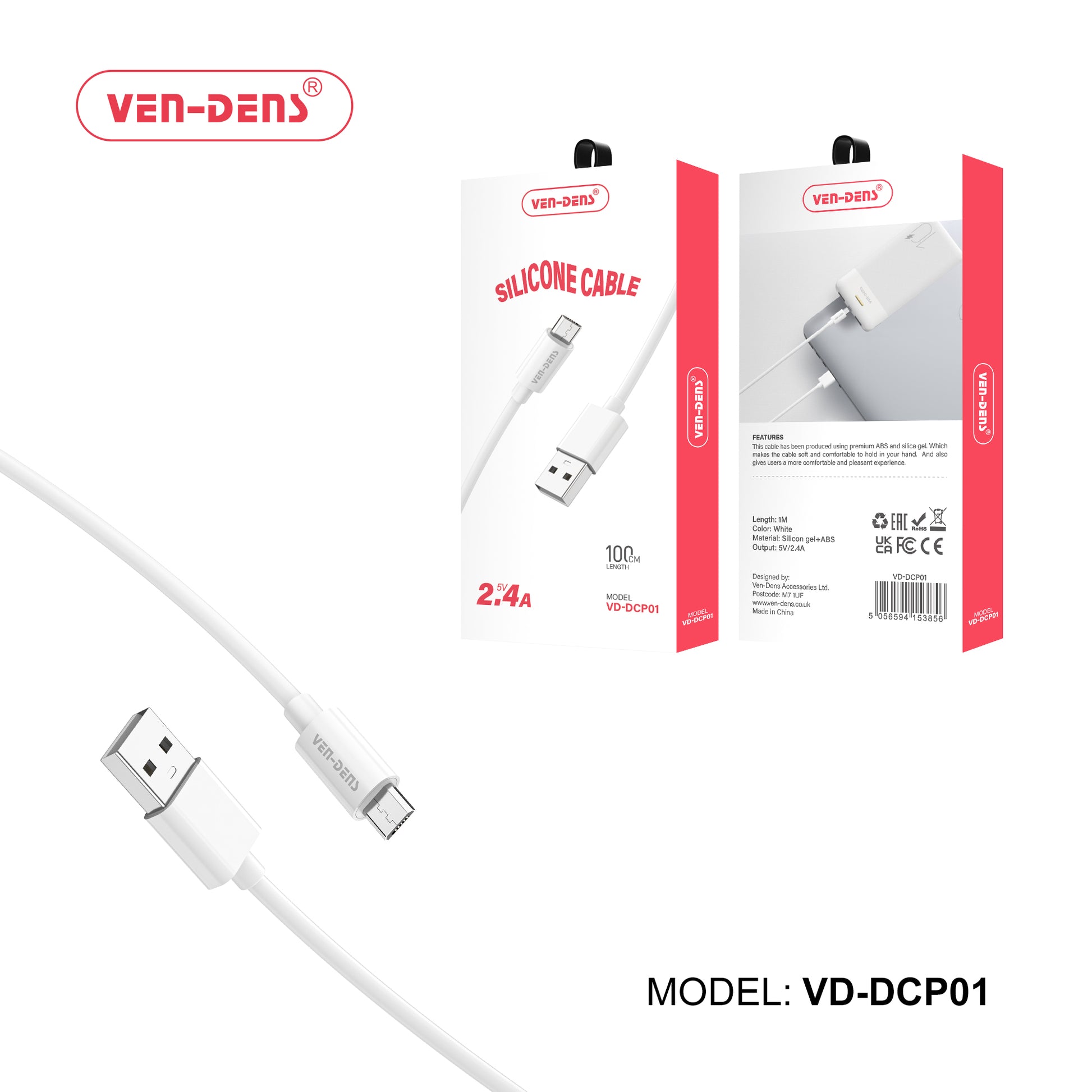 2.4A—Silicone Cable—High-Quality