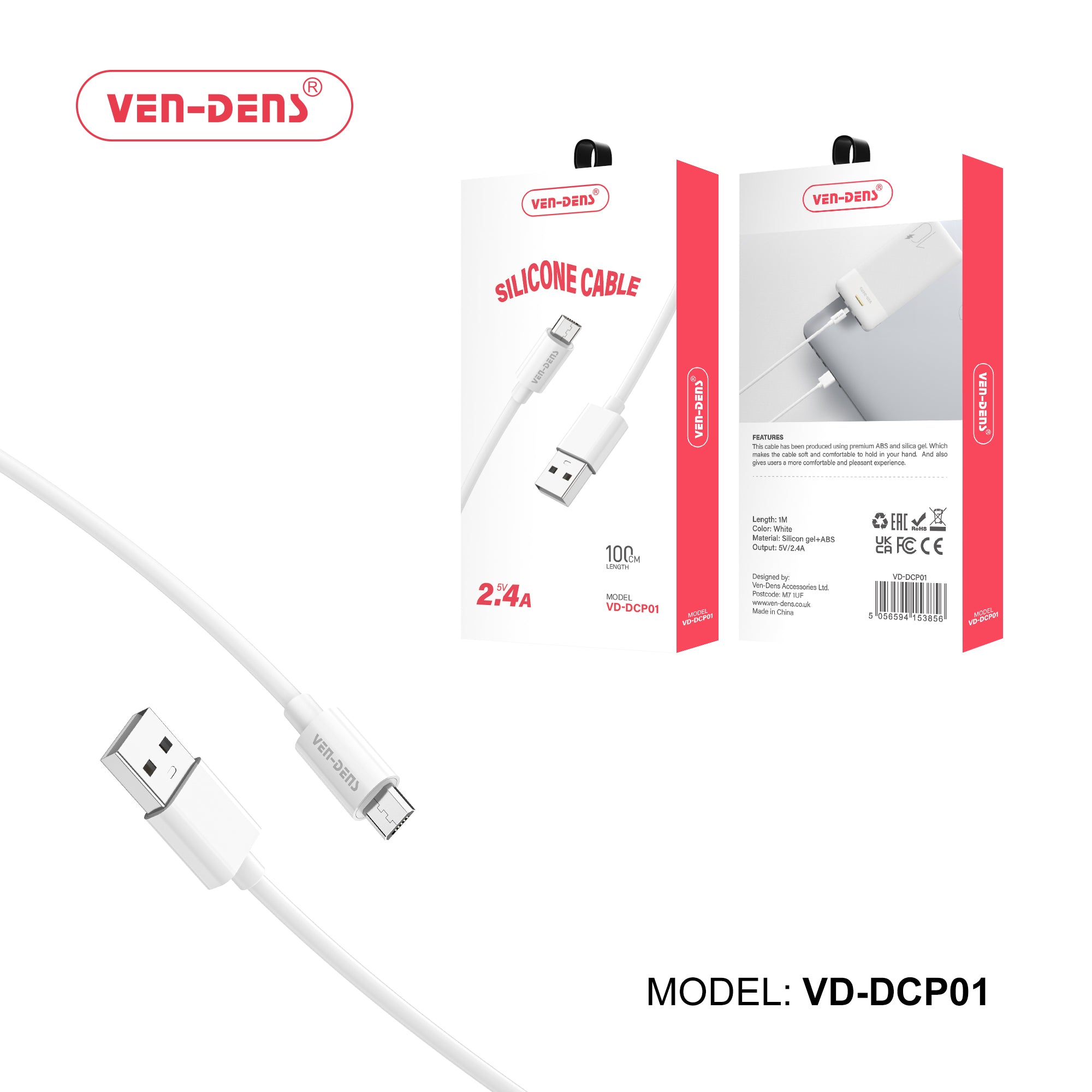 2.4A—Silicone Cable—High-Quality