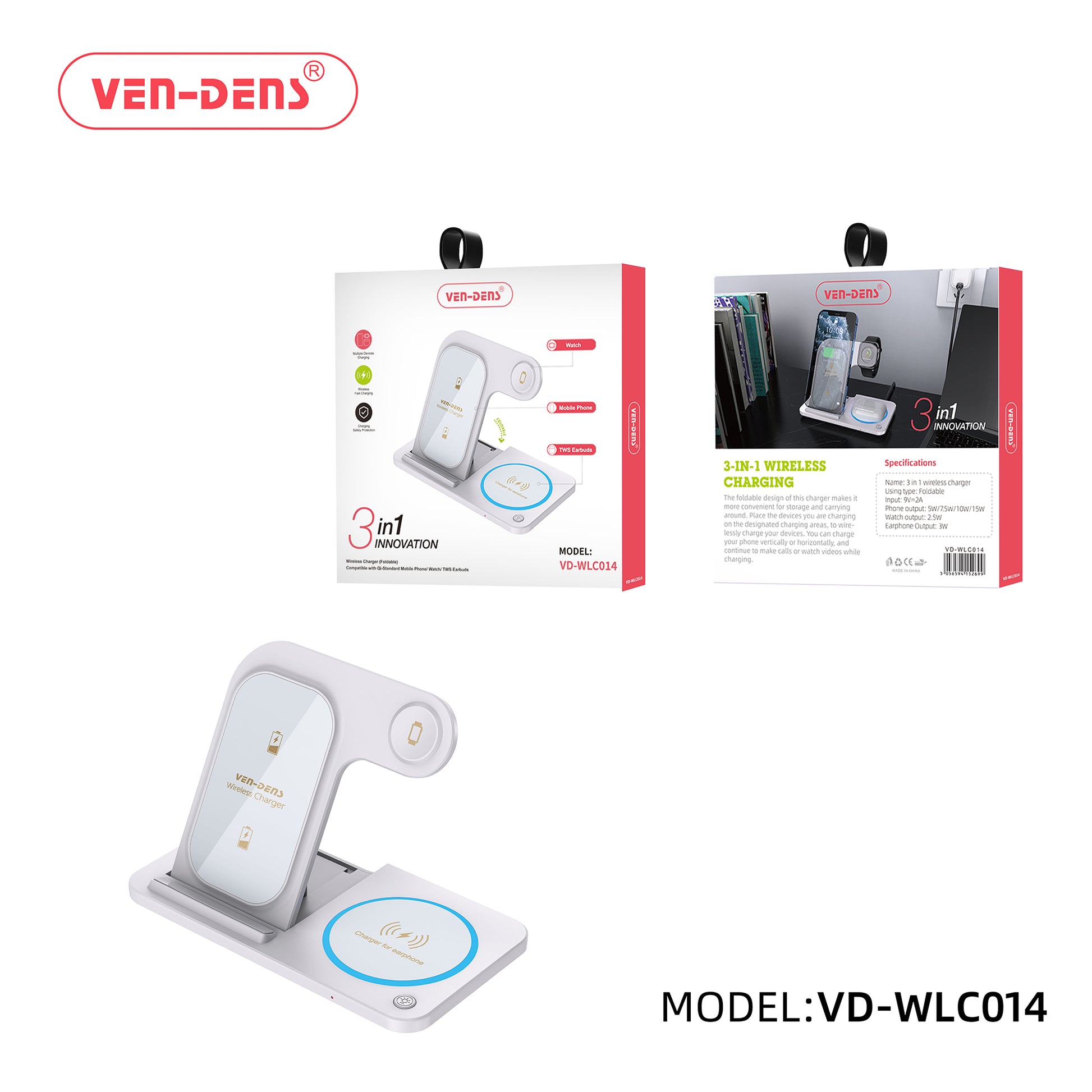 3-in-1 Wireless Charger