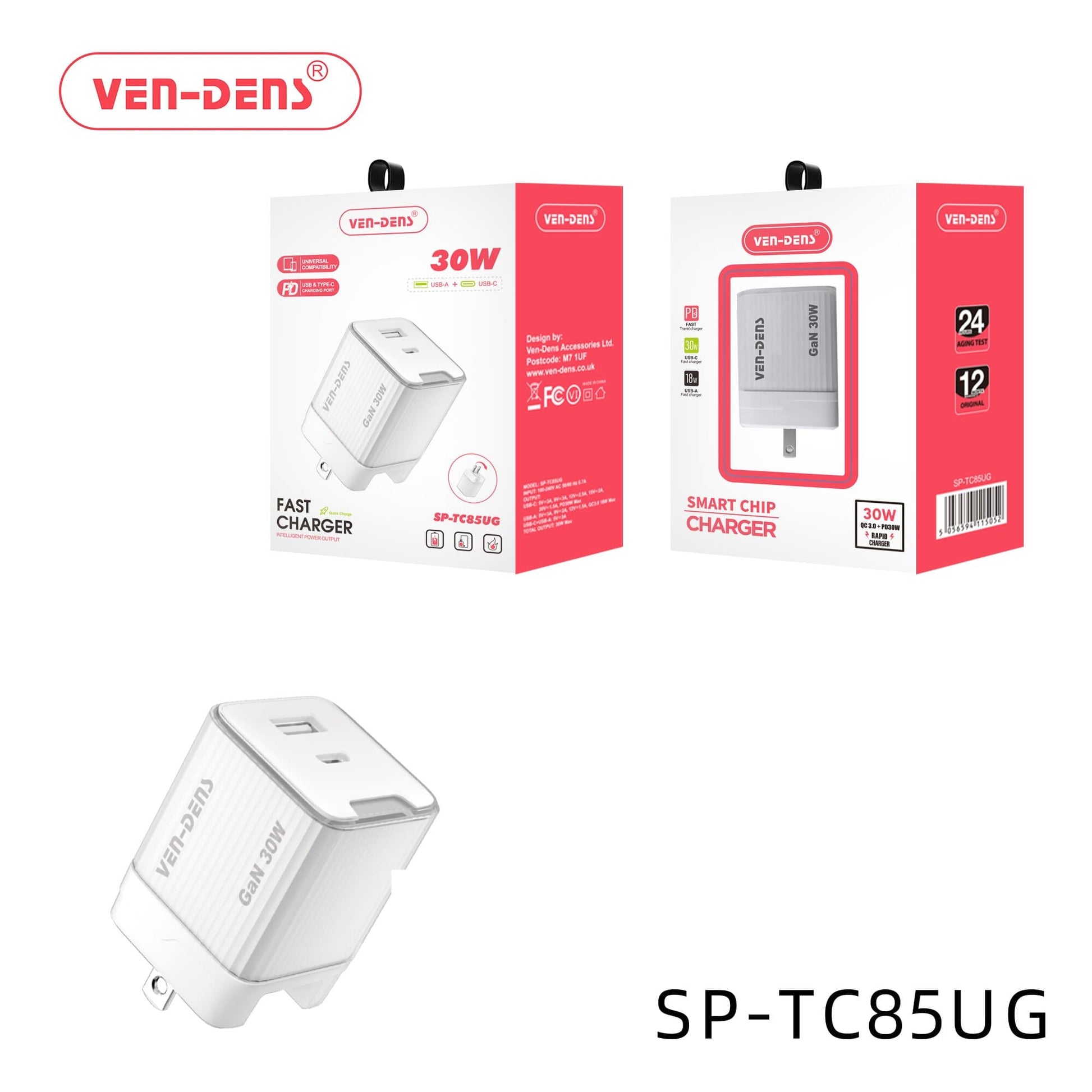 30W- USB-A & USB-C Charging Port—Universal Compatibility