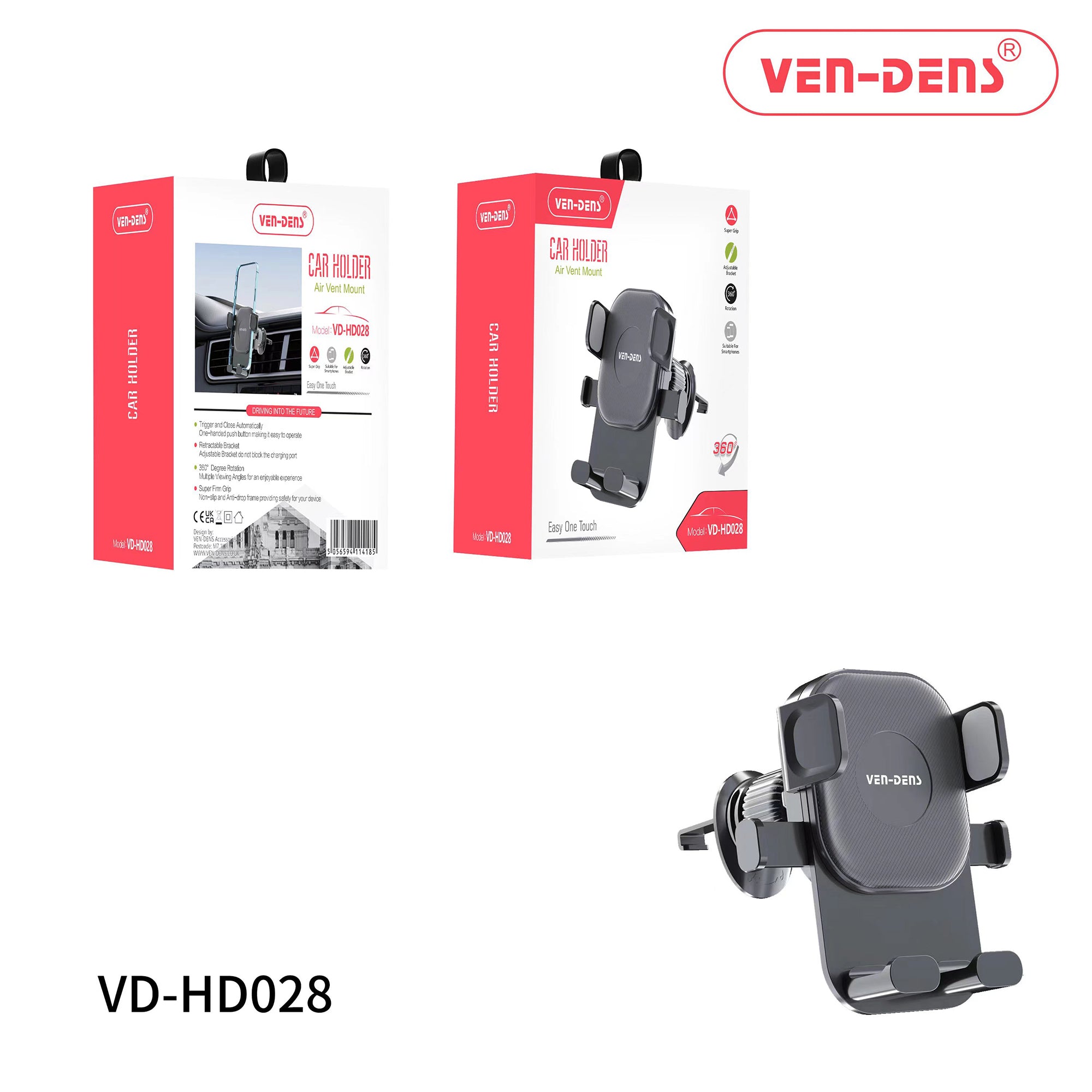 360° Adjustable -Air Vent Car -Phone Mount
