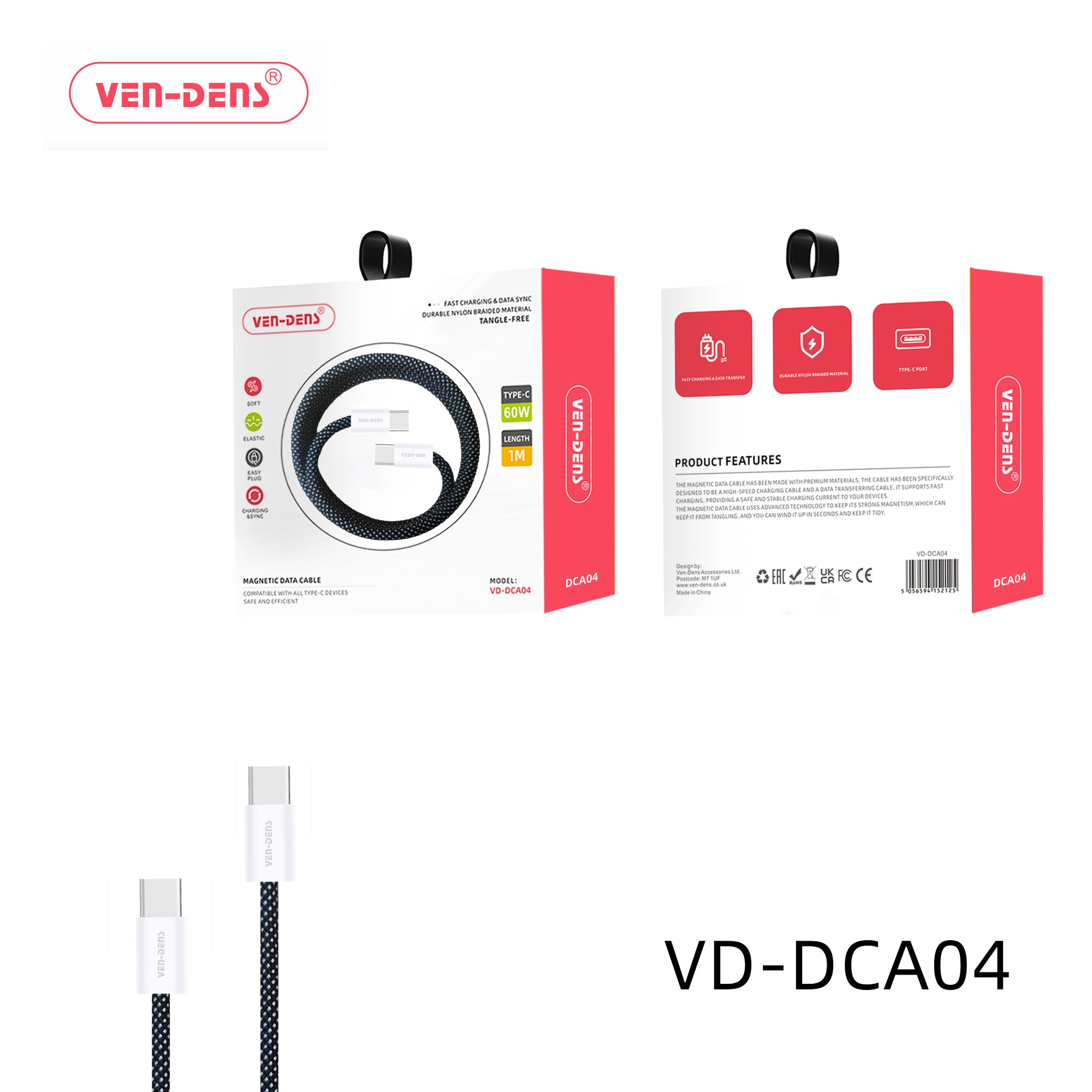 60W-Type C-Fast Charging Data Sync Cable