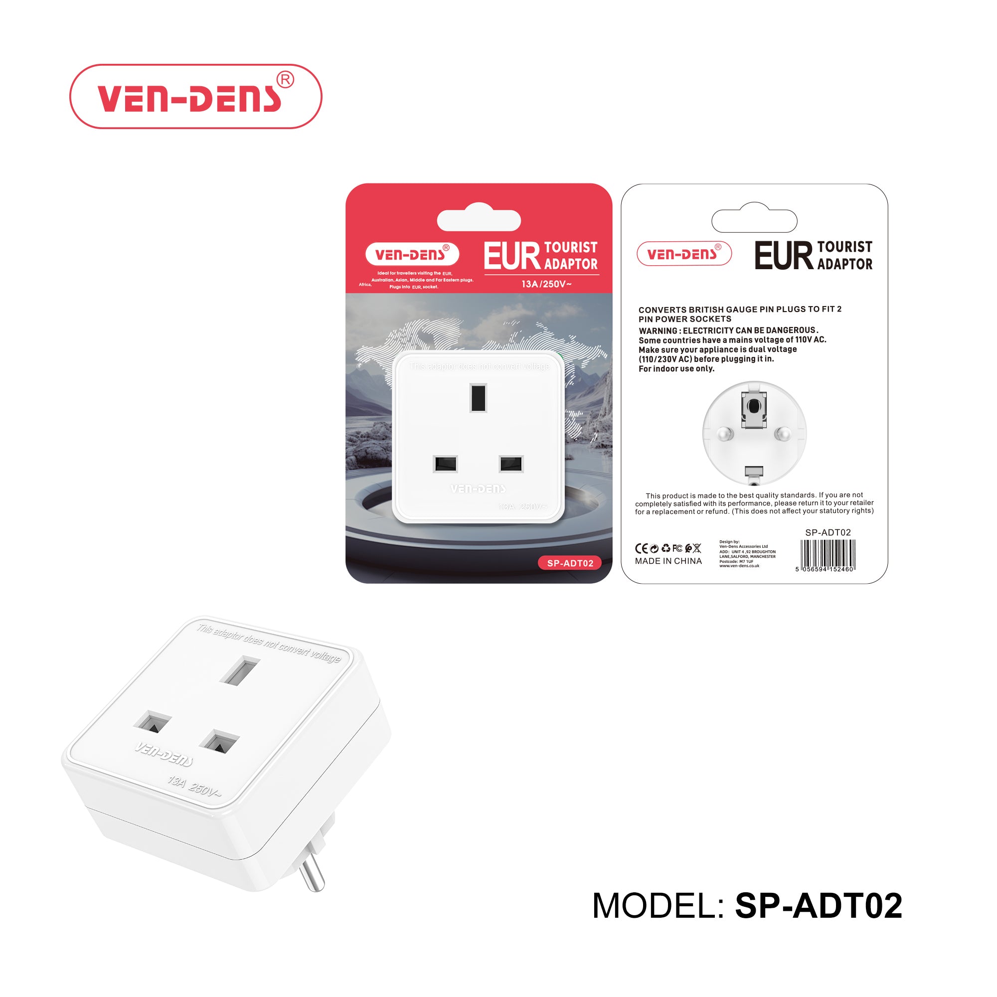Fast-EUR Tourist-Adapter 13A/250V