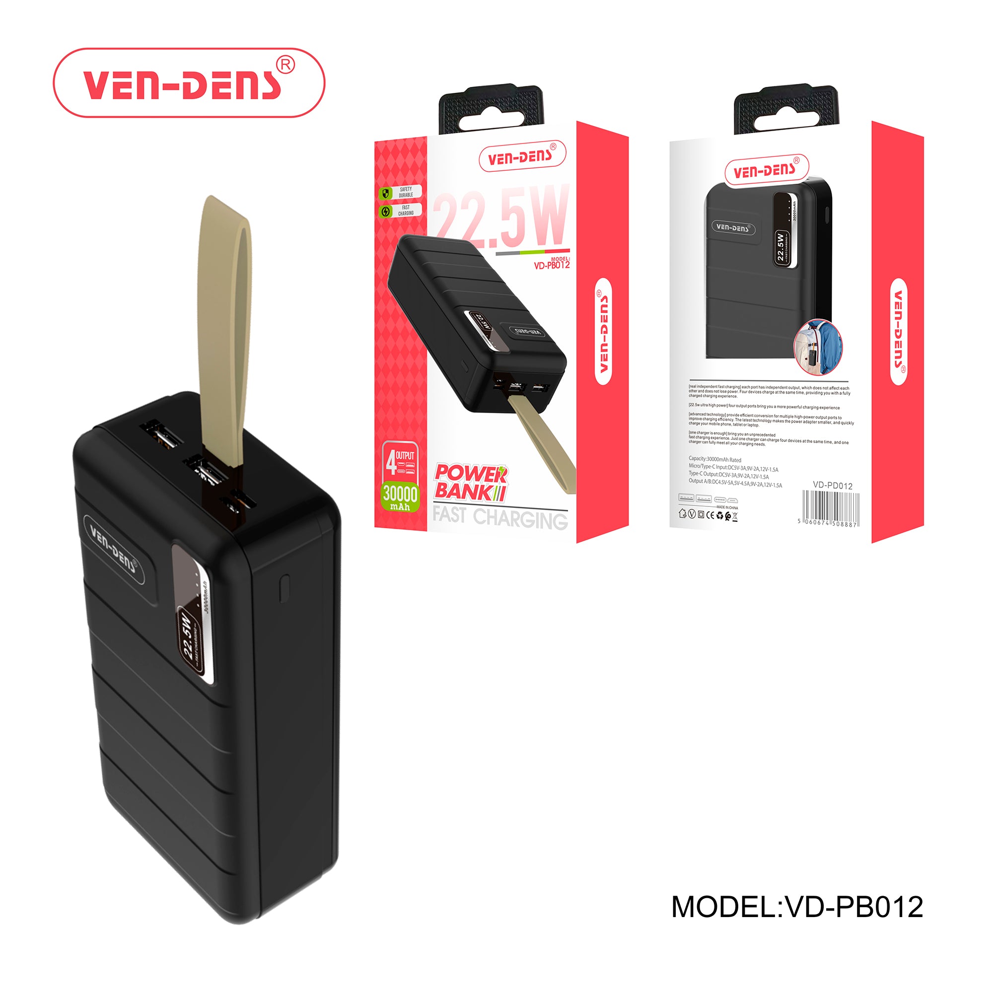 Power-Bank 30000mAh—Ultra-Fast Charging