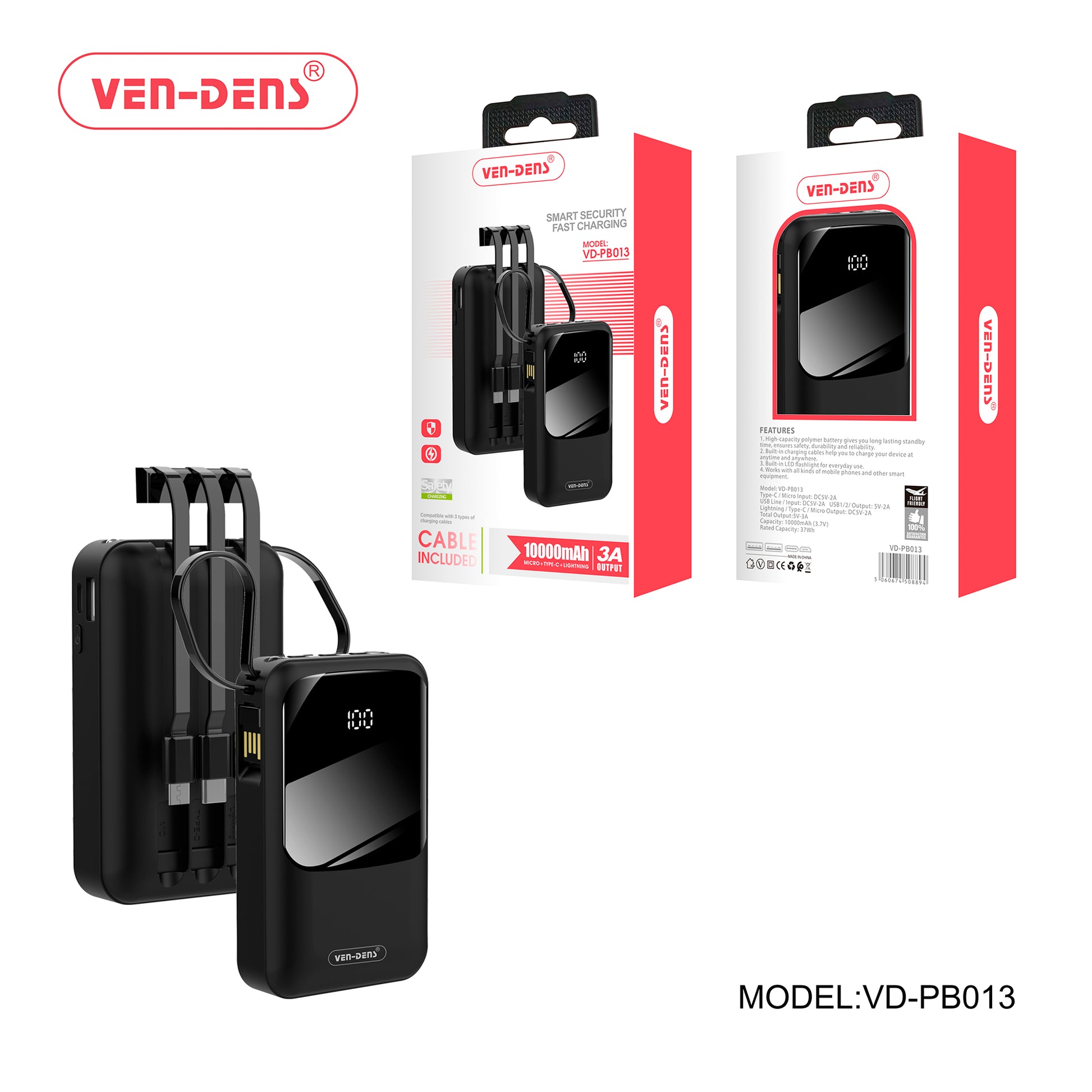 Fast-Power Bank- with 3A Output