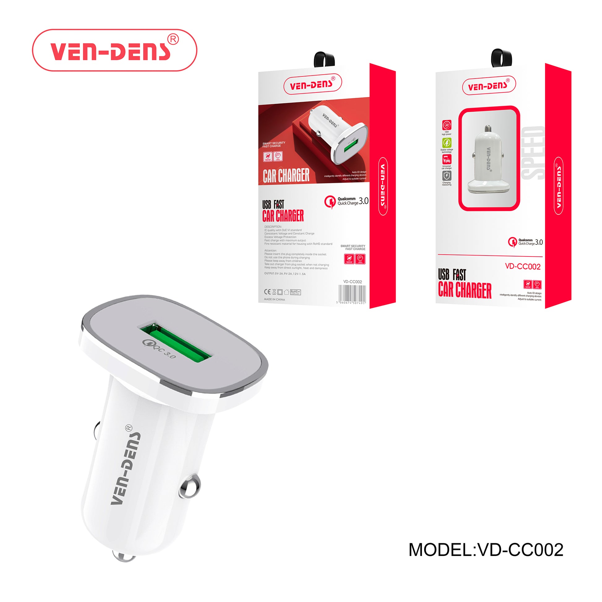 USB Fast Car Charger—Quick-High-Speed Charging on the Go