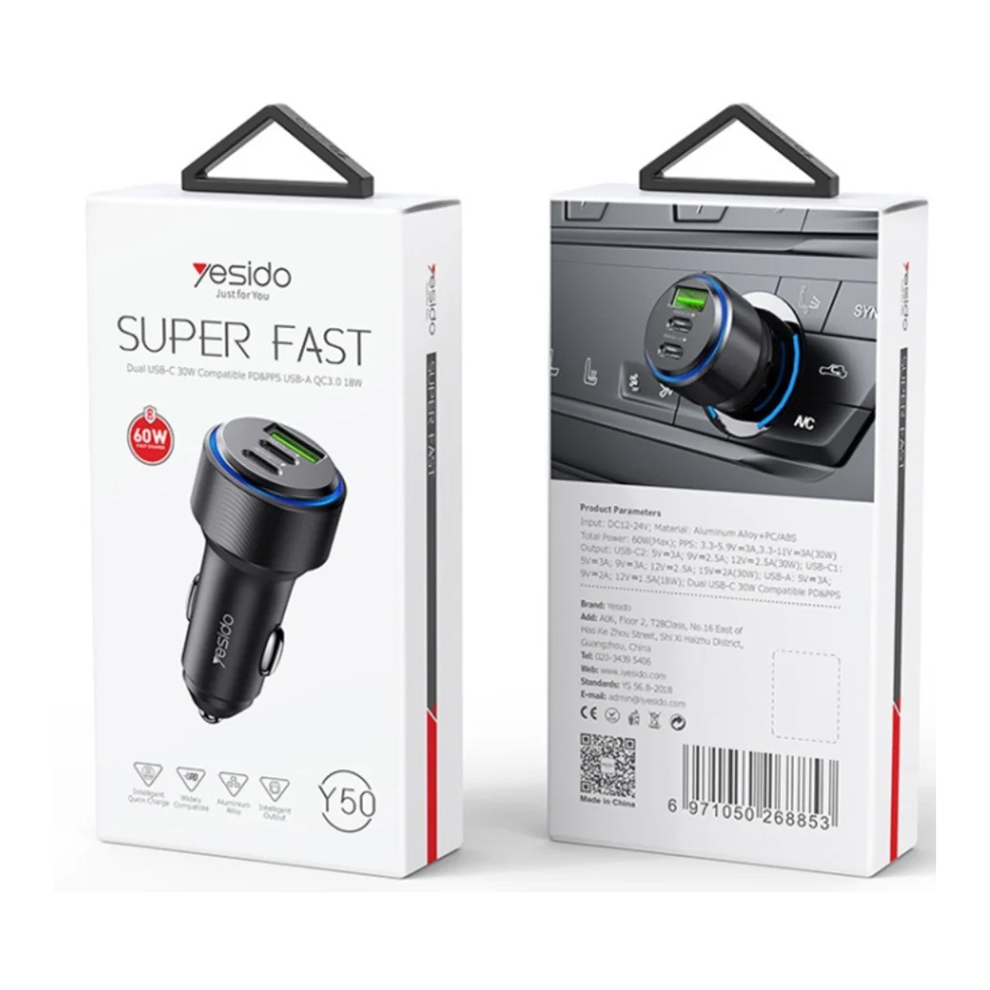 60W Super Fast Car Charger | Best Charger for Smart Phone