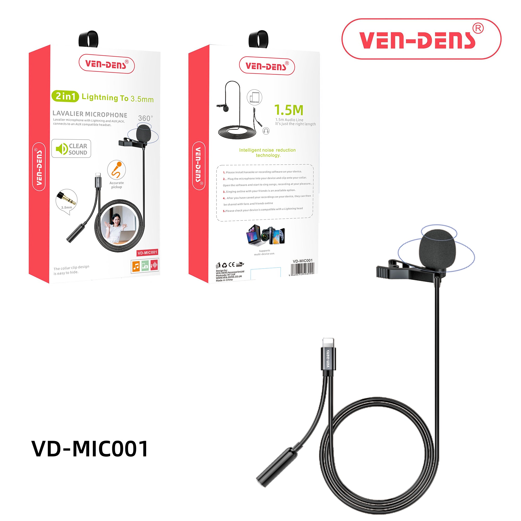 3.5mm -Audio & Mic Adapter