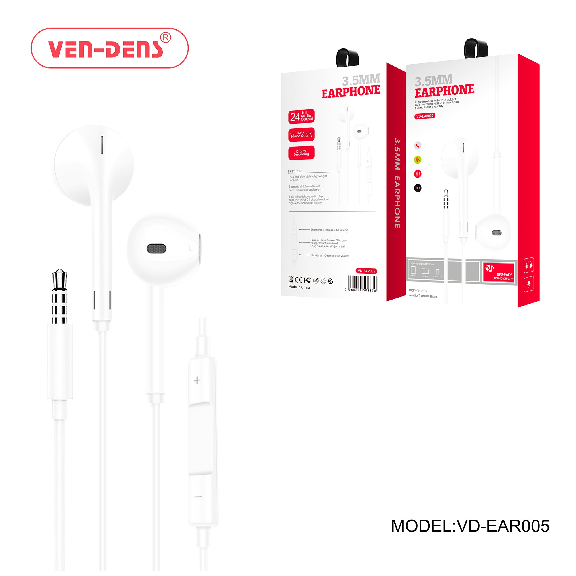 3.5mm-Earphones-with High-Resolution