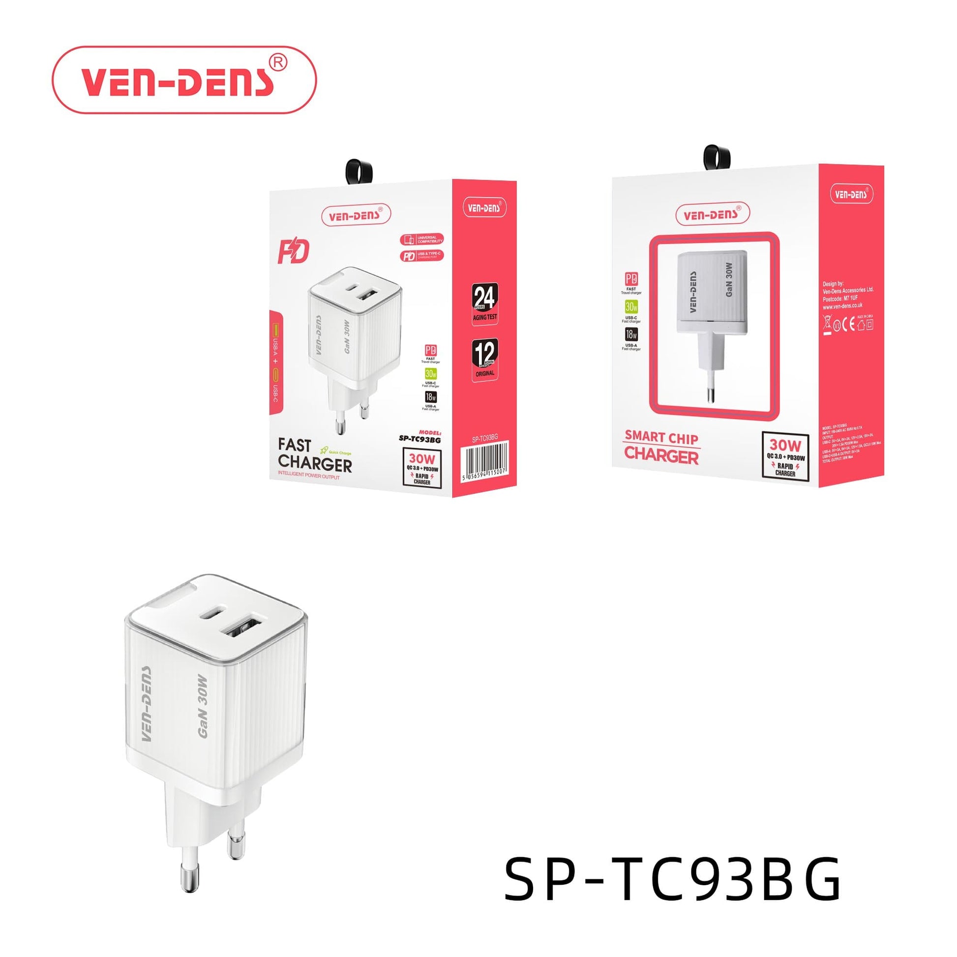 Super Fast -30W QC 3.0 & PD Rapid Charger