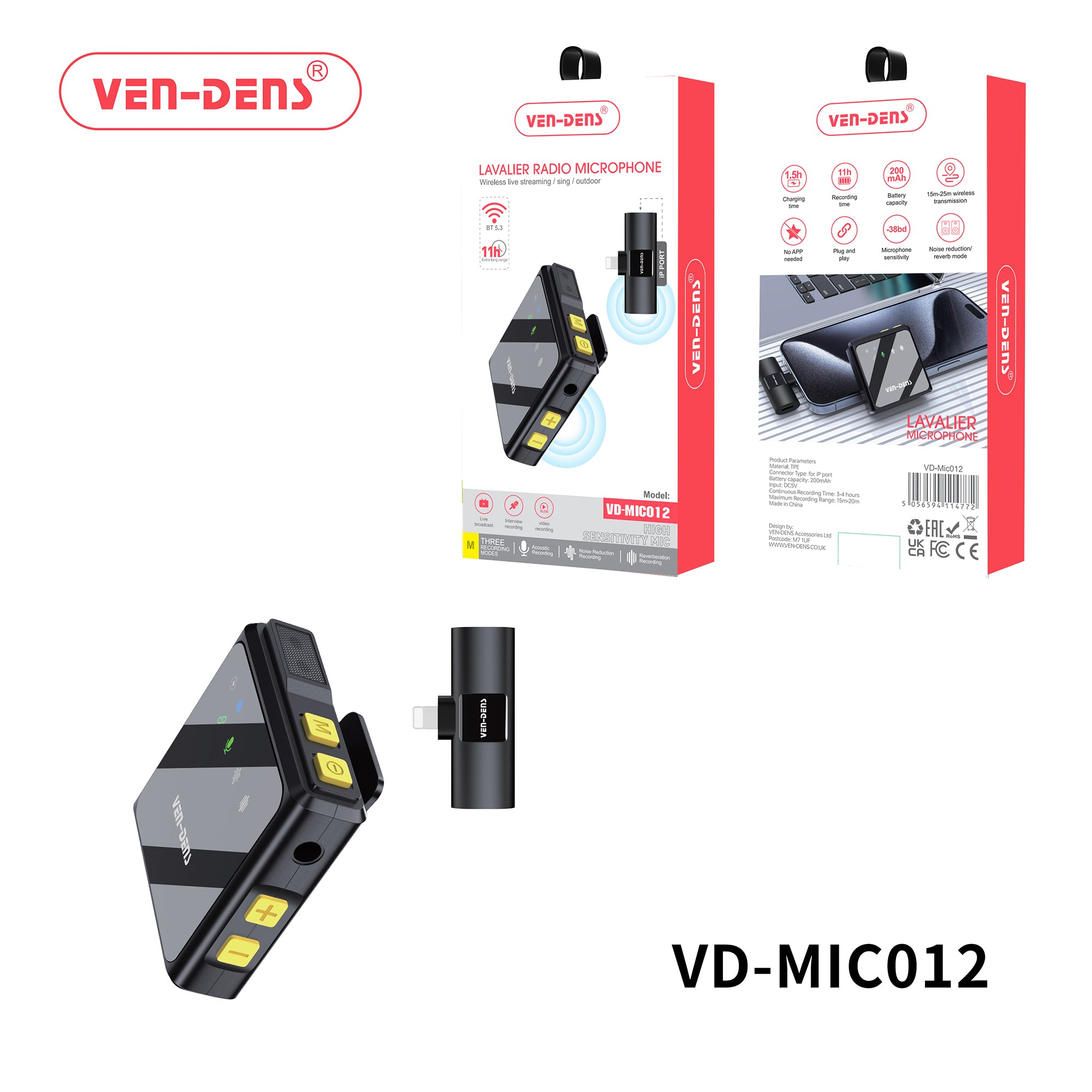  Microphone- with iP Port for Live Streaming 