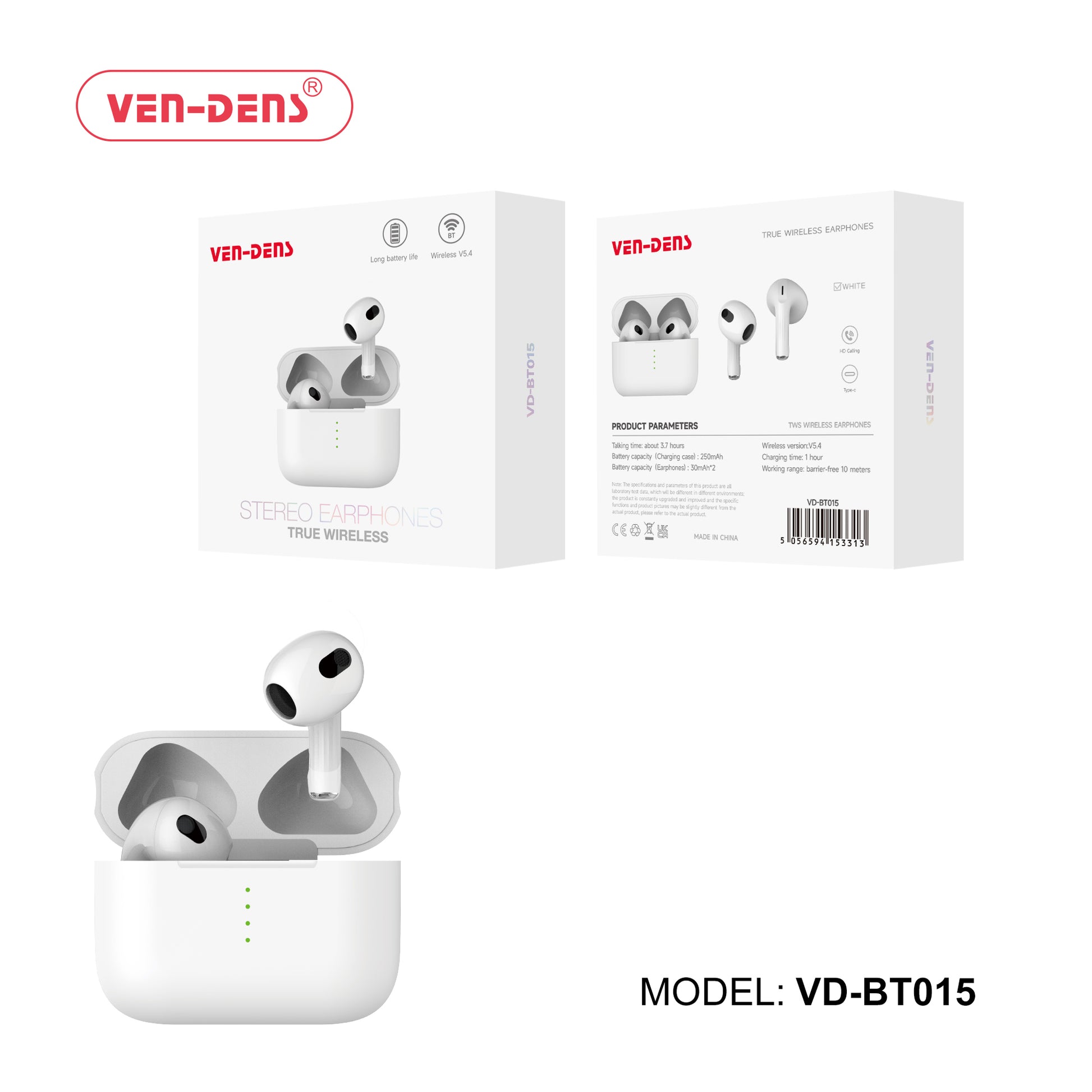 BEST-STERO True -Wireless Earphones, V5.4 STERO True Wireless Earphones V5.4